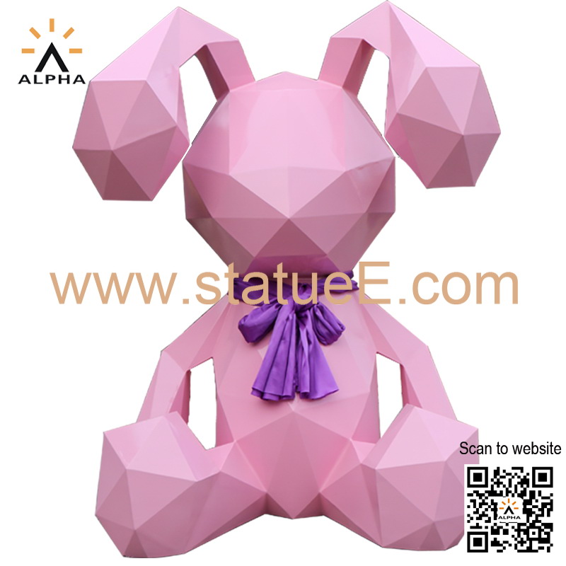 Modern rabbit statue